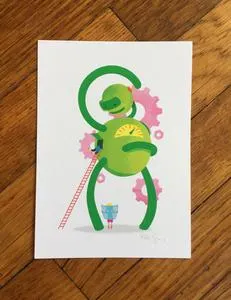 "4D4" Art Print (5"x7")