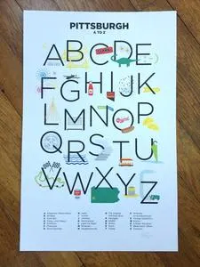 "Pittsburgh A to Z" Art Print