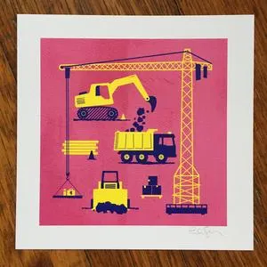 "Construction" Art Print
